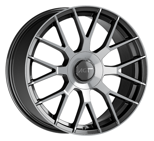8.0X19" PCD 5X114 AGT Wheels 19162-1 ET45 Titan Diamond 72.60 mm