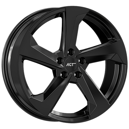 8.0X19" PCD5X112 AGT Wheels 19120 ET66.6 Gloss Black 66.6 mm
