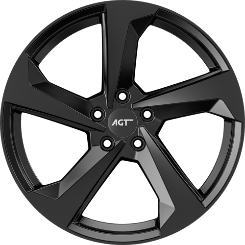 8.0X19" PCD5X120 AGT Wheels 19120 ET72.6 Gloss Black 72.6 mm