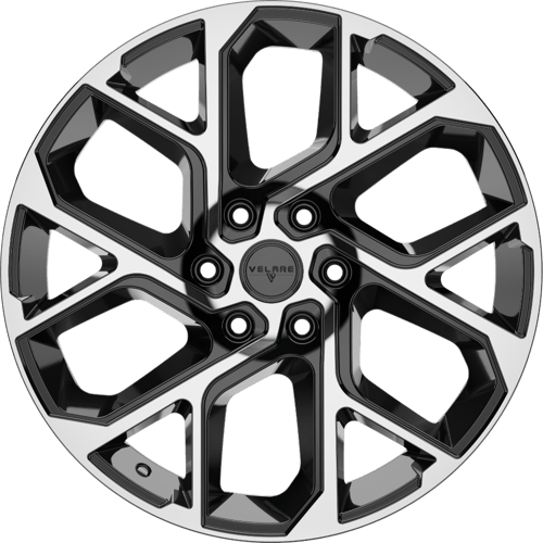 8.0X20" PCD 6x120 Velare 20245 ET45 74.58 mm Santoroni Black Diamond
