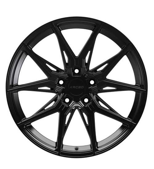 8.5X19" Arceo Wheels ARC19177 Glossy Black PCD 5x112 ET35