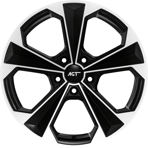 8.5X19" PCD 5X108 AGT Wheels 19062 72.60 mm Matt Black Diamond