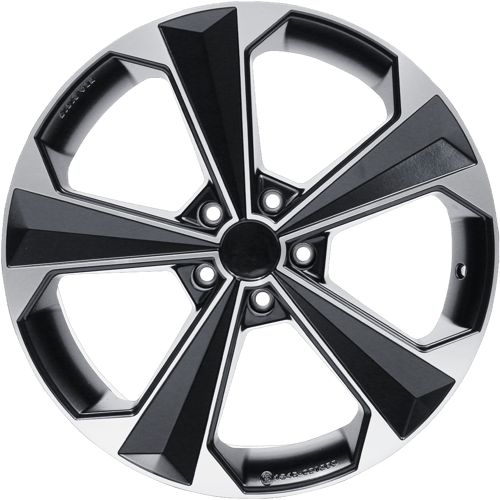 8.5X19" PCD 5X108 AGT Wheels 19062 Bavyera ET38 Black Diamond 72.60 mm
