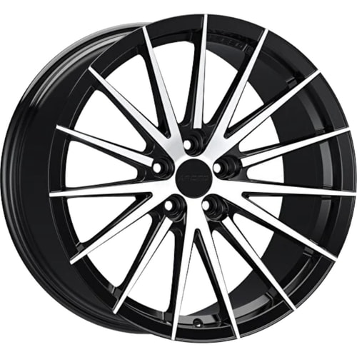 8.5X19" PCD 5X108 Arceo Wheels ARC-S1011-02 ET45 Black Diamond Lisbon 73.1 mm