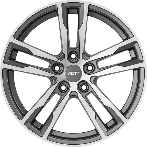8.5X19" PCD 5X112 AGT Wheels 19094  ET35 72.6 mm Titanium Diamond