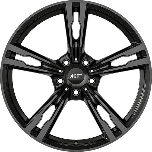 8.5X19" PCD 5X112 AGT Wheels 19265-1 ET30 66.60 mm Gloss Black