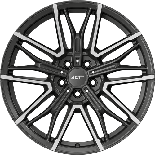 8.5X19" PCD 5X112 AGT Wheels 19272-1 ET38 72.60 mm Titan Diamond