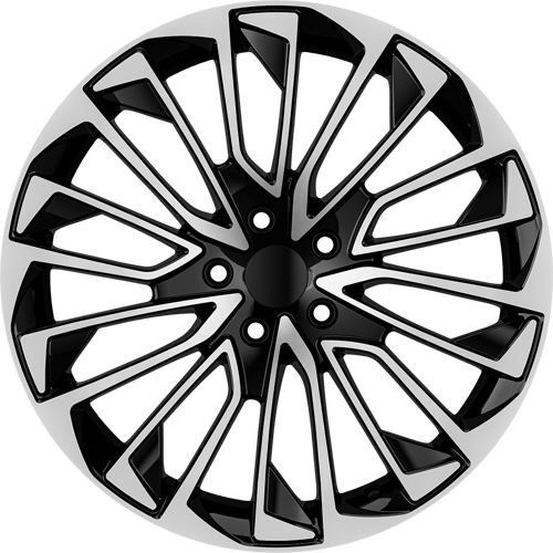 8.5X19" PCD 5X112 AGT Wheels 19277 ET35 66.50 mm Gloss Black Diamond