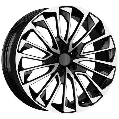 8.5X19" PCD 5X112 AGT Wheels 19277 ET40 66.50 mm Gloss Black Diamond