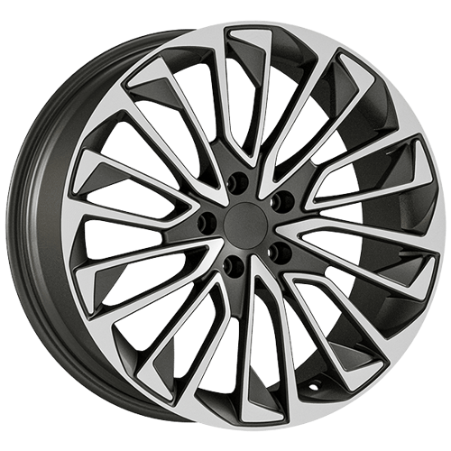 8.5X19" PCD 5X112 AGT Wheels 19277 ET40 Matt Titan Diamond 66.50 mm