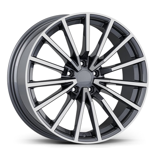 8.5X19" PCD 5X112 AGT Wheels 19288 57.10 mm Gun Metal Diamond