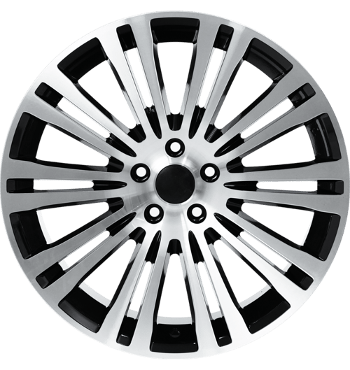8.5X19" PCD 5X112 AGT Wheels 973 Lord ET35 66.6 mm Black Diamond