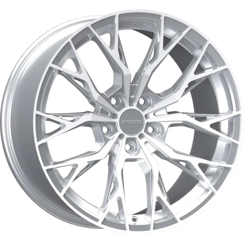 8.5X19" PCD 5X112 Arceo Wheels ARC-19239-52 ET45 SILVER DIAMOND ROMA 73.1 mm