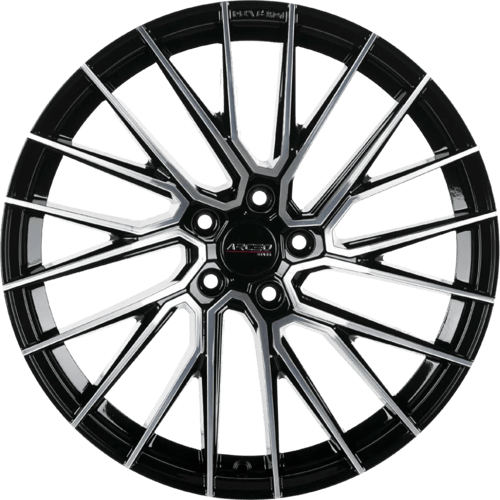 8.5X19" PCD 5X112 Arceo Wheels ARCEO-ASW02-26 ET45 BLACK DIAMOND 73.1 mm