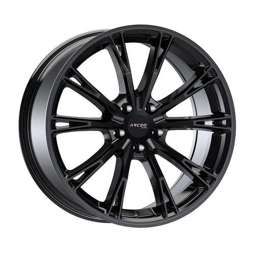 8.5X19" PCD 5X112 Arceo Wheels  ASW01 BLACK ET45 66.45 mm