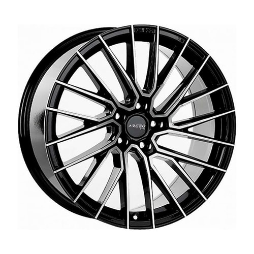8.5X19" PCD 5X112 Arceo Wheels  ASW02 BLACK DIAMOND ET45 73.1 mm