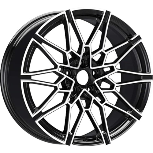 8.5X19" PCD 5X112 EMR Wheels EMR-A338-01 ET30 66.6 mm BLACK DIAMOND