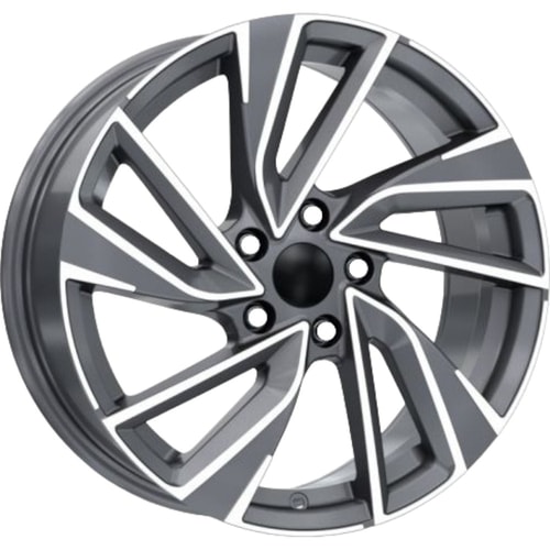 8.5X19" PCD 5X112 EMR Wheels EMR-DY729-02 ET40 GUN METAL DIAMOND 57.1 mm