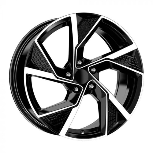 8.5X19" PCD 5X112 EMR Wheels EMR-DY739-02 BLACK DIAMOND ET40 66.45 mm
