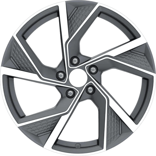 8.5X19" PCD 5X112 EMR Wheels EMR-DY739-02 BLACK DIAMOND ET40 66.45 mm