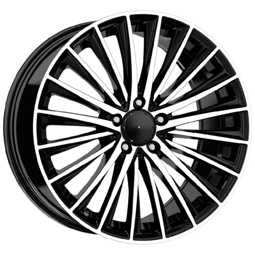 8.5X19" PCD 5X112 Kormetal DY989 BLACK DIAMOND ET38 66.6 mm
