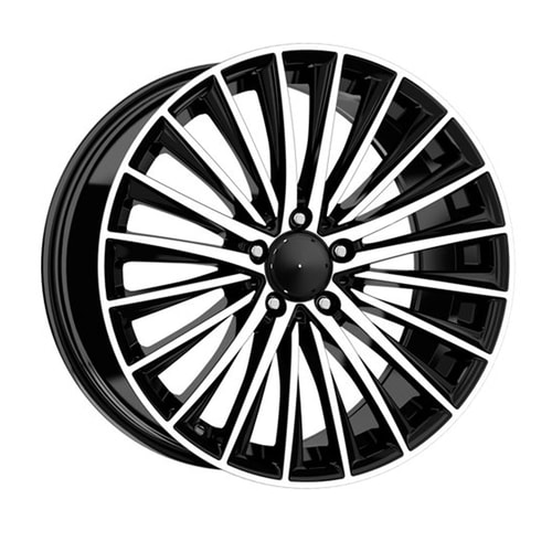 8.5X19" PCD 5X112 Kormetal DY989  BLACK DIAMOND ET38 66.6 mm