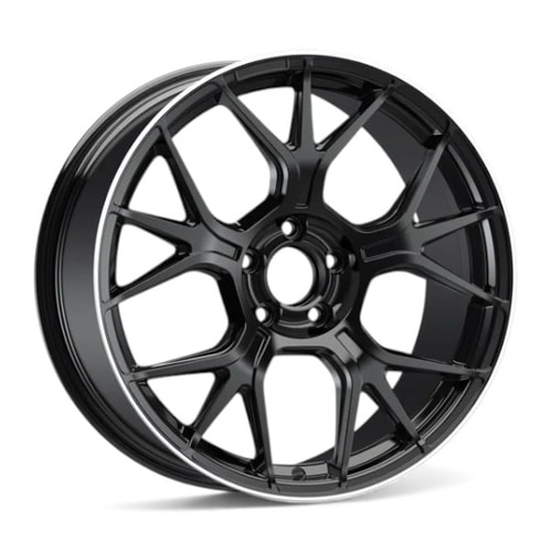 8.5X19" PCD 5X112 Sonic S1046 ET42 66.60 mm Matt Black Lip Diamond