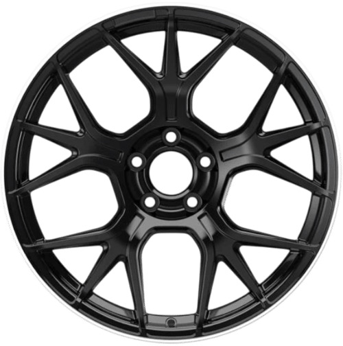 8.5X19" PCD 5X112 Sonic S1046 ET42 66.60 mm Matt Black Lip Diamond