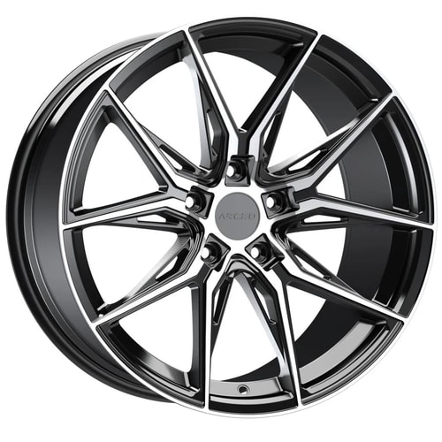 8.5X19" PCD 5X114.3 Arceo Wheels 19177-39 ET35 73.10 mm Black Diamond