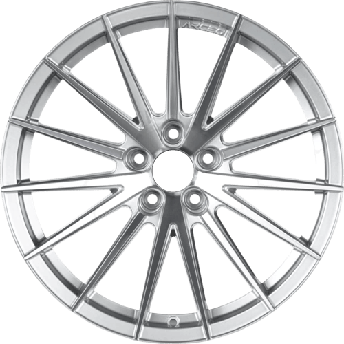 8.5X19" PCD 5X114.3 Arceo Wheels ARC-S1011-29 ET35 Silver Diamond Lisbon 73.1 mm