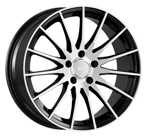 8.5X19" PCD 5X114 AGT Wheels 19174-1 ET45 72.60 mm Black Diamond