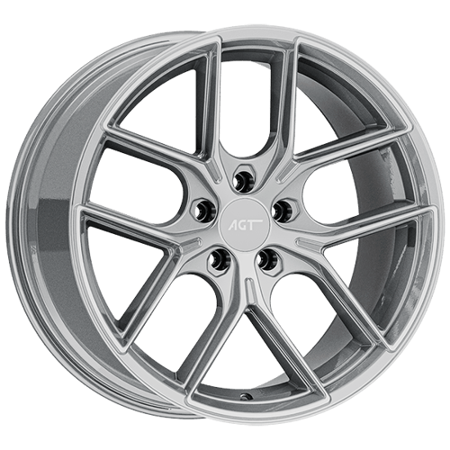 8.5X19" PCD 5X120 AGT Wheels 19258-1 FER-R01 ET30 72.60 mm Hyper Black Diamond