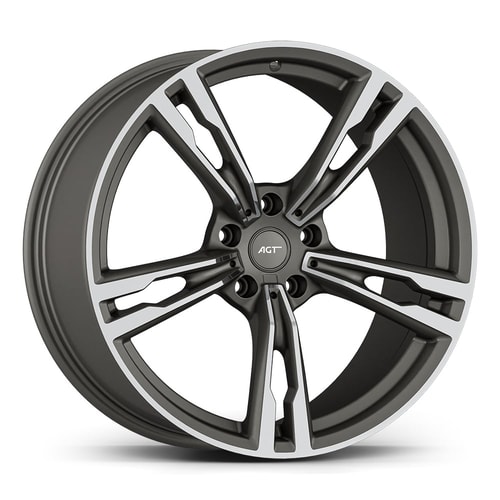 8.5X19" PCD 5X120 AGT Wheels 19265-1 72.60 mm Matt Titan Diamond