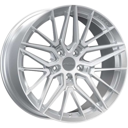 8.5X19" PCD 5X120 Arceo Wheels ARC-19193-38 ET37 Silver Diamond 73.1 mm