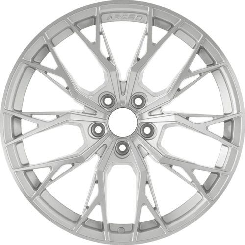 8.5X19" PCD 5X120 Arceo Wheels ARC-19239-37 ET35 SILVER DIAMOND ROMA 72.6 mm