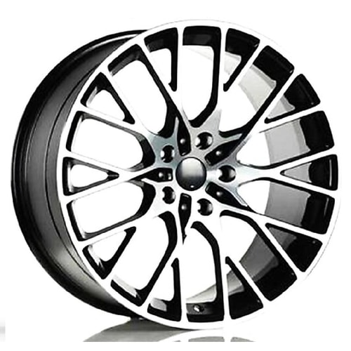 8.5X19" PCD 5X120 EMR Wheels EMR-A196-01 BLACK DIAMOND ET30 72.6 mm