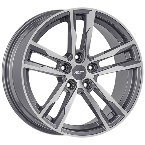 8.5X19" PCD 5XD AGT Wheels 19094 ET42 72.60 mm Corris Grey Diamond