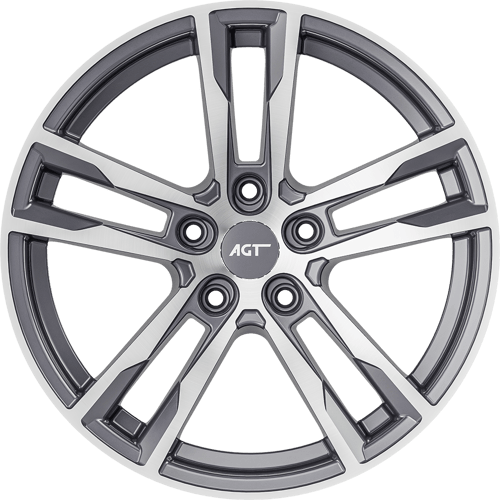 8.5X19" PCD 5XD AGT Wheels 19094 ET42 72.60 mm Corris Grey Diamond