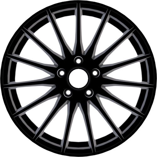 8.5X19" PCD5X108 AGT Wheels 19174-1 ET72.6 Gloss Black 72.6 mm