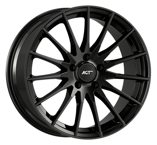 8.5X19" PCD5X108 AGT Wheels 19174-1 ET72.6 Matt Black 72.6 mm