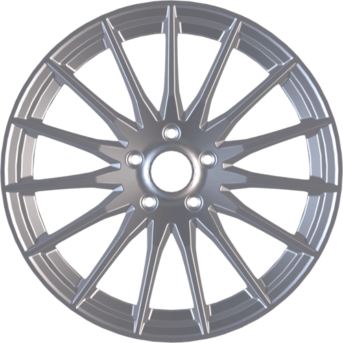 8.5X19" PCD5X112 AGT Wheels 19174-1 ET66.6 Full Silver 66.6 mm