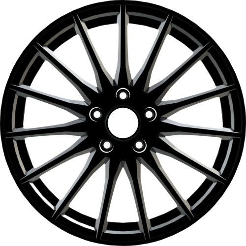 8.5X19" PCD5X114 AGT Wheels 1174 ET35 Gloss Black 72.6 mm