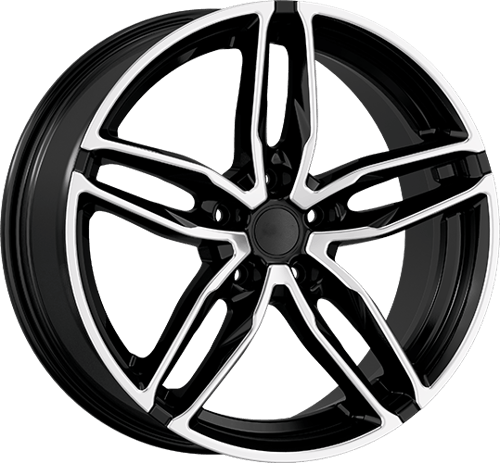 8.5X19" PCD5X114 AGT Wheels 907 ET42 Black Diamond 72.6 mm