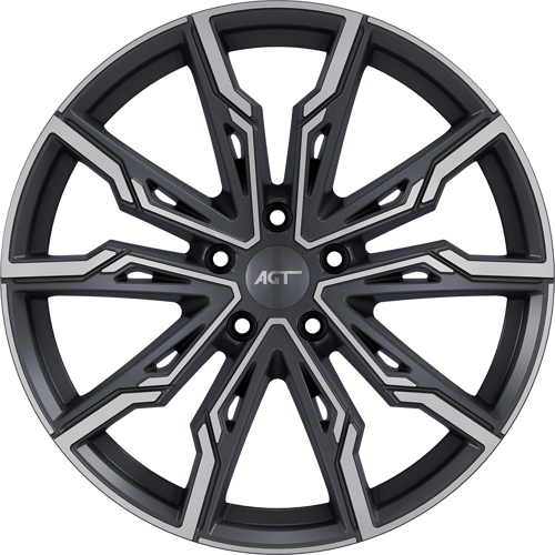 8.5X20" PCD 5X112 AGT Wheels 20154-1 ET45 72.60 mm Matt Gun Metal Diamond