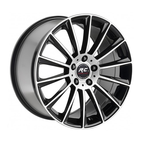 8.5X20" PCD 5X112 RC 1017 BLACK POLISH ET38 66.6 mm