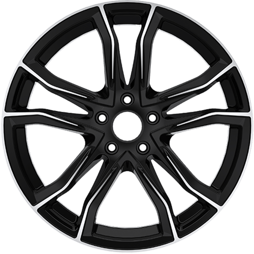 8.5X20" PCD5X112 AGT Wheels 20173-1 ET66.6 Black Diamond 66.6 mm