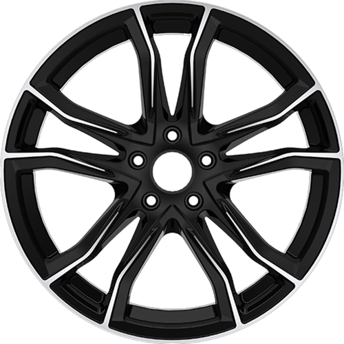 8.5X20" PCD5X112 AGT Wheels 20173-1 ET66.6 Black Diamond 66.6 mm