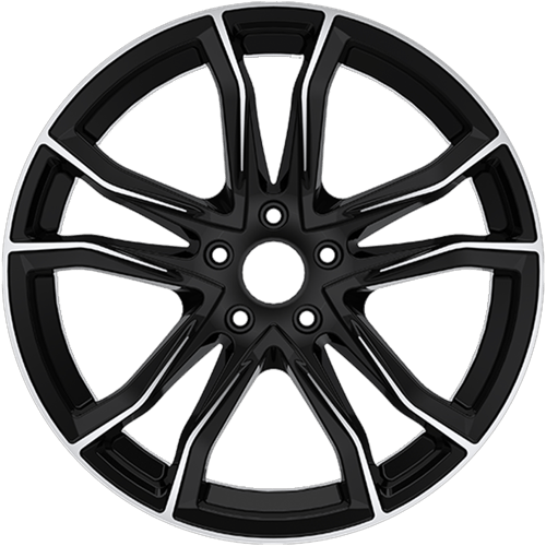 8.5X20" PCD5X114 AGT Wheels 20173-1 ET72.6 Black Diamond 72.6 mm