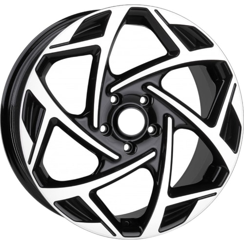 8.0X18" PCD 5x105 Truva Wheels 172 Black Finish ET45 56.6 mm