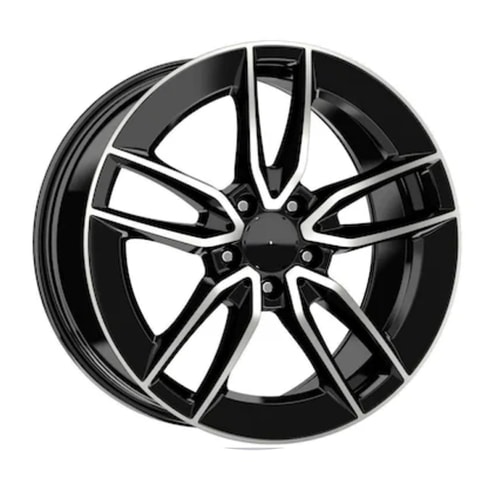 8.0X18" PCD 5x112 Kormetal Jant DY388 Black Diamond ET43 66.6 mm